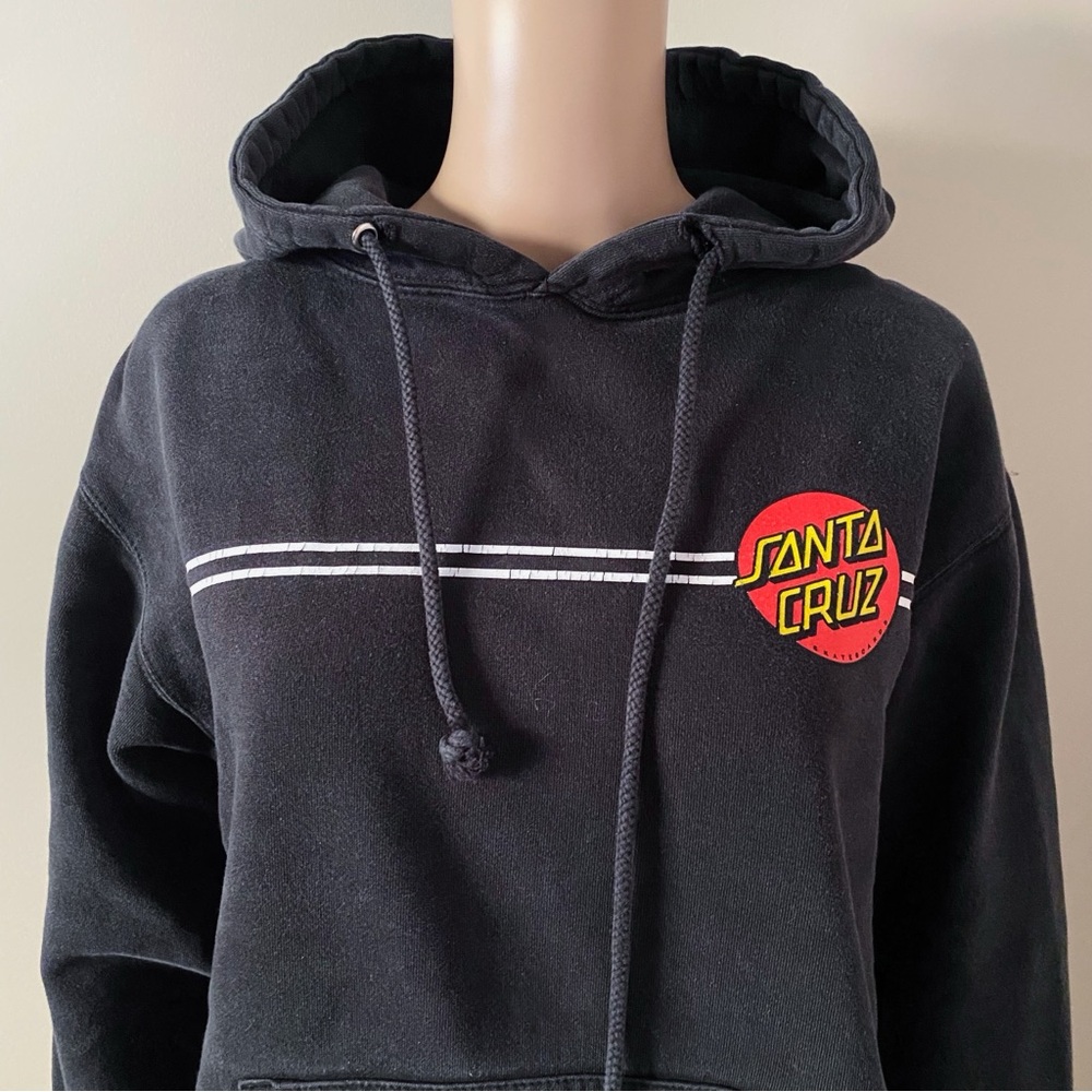 Santa Cruz skateboard Black Hoodie, men’s small